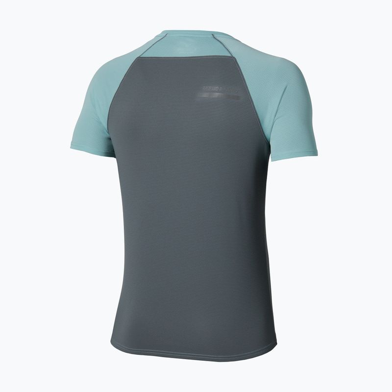 Maglia da running uomo Mizuno Active DryAeroFlow Tee aquifer 2