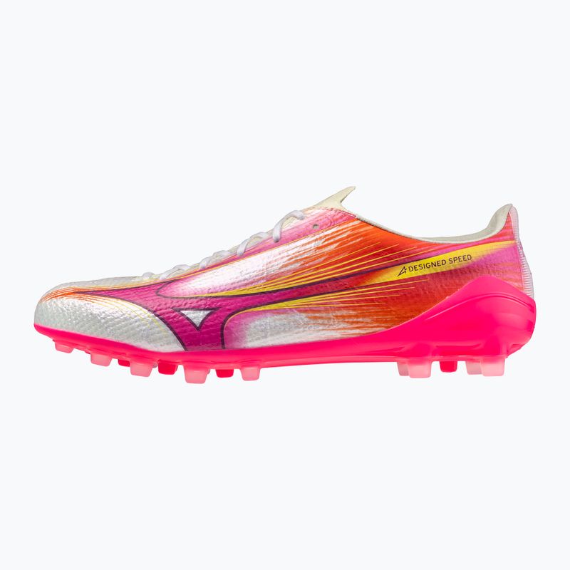 Scarpe da calcio Mizuno Alfa III Elite AG white/fuchsia purple