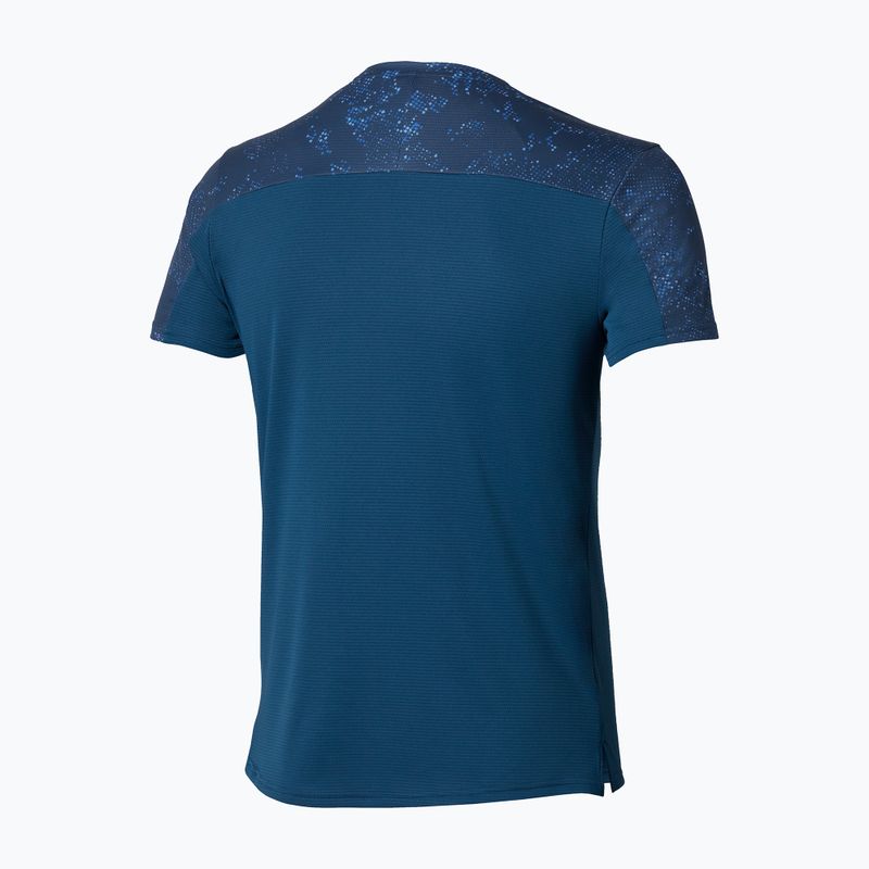 Maglia da running uomo  Mizuno Active DryAeroFlow Graphic estate blue 3