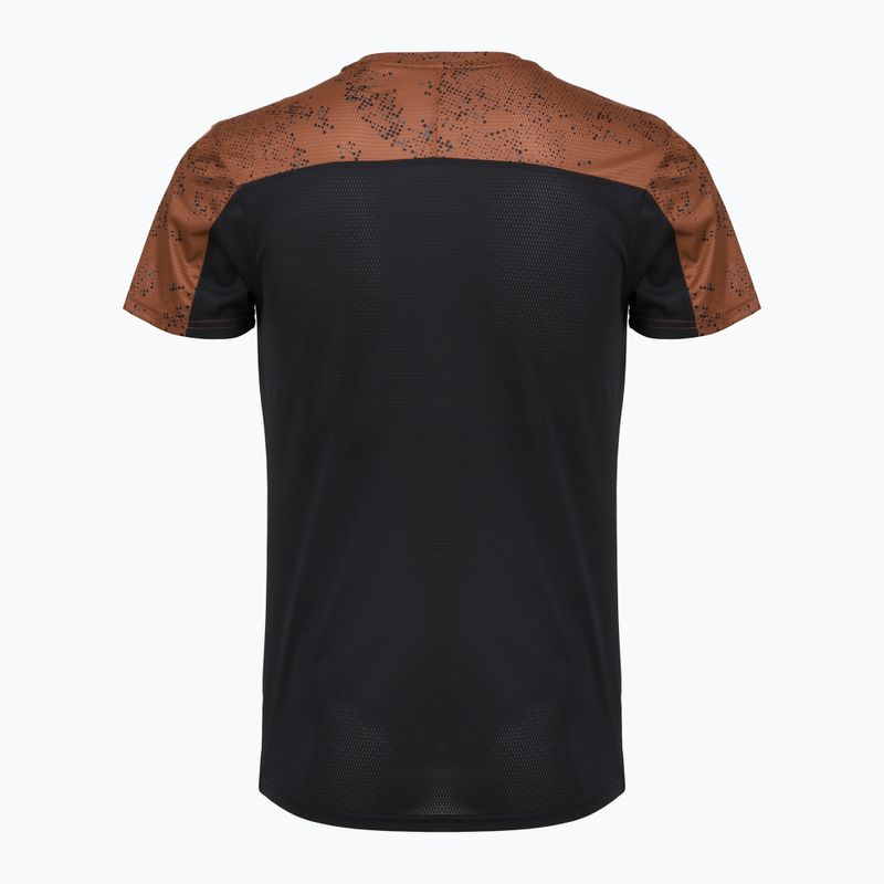 Maglia running uomo  Mizuno Active DryAeroFlow Graphic copper brown 2