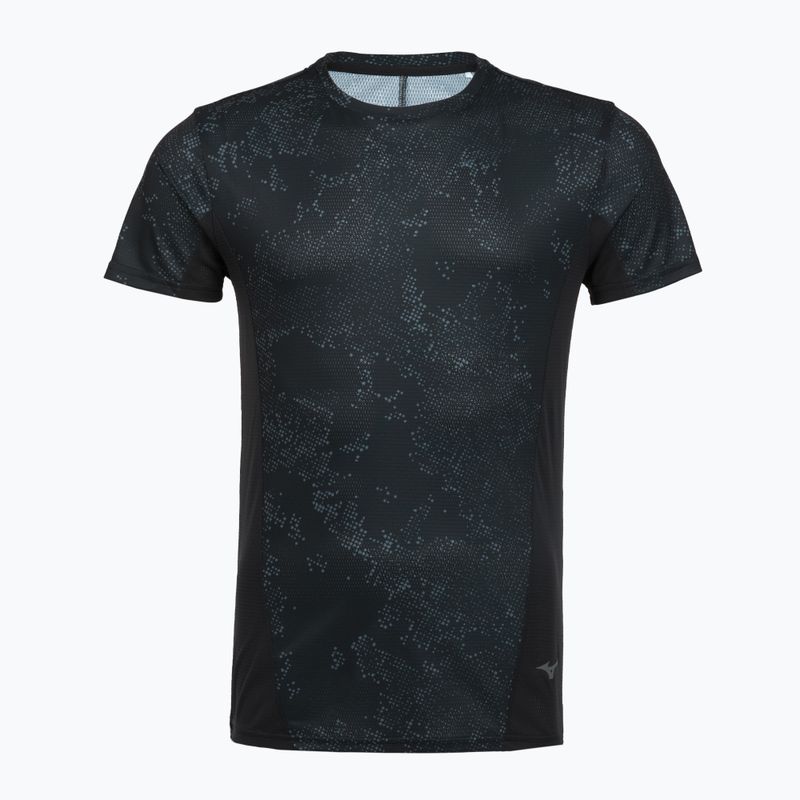 Maglia da running uomo Mizuno Active DryAeroFlow Graphic black/gray