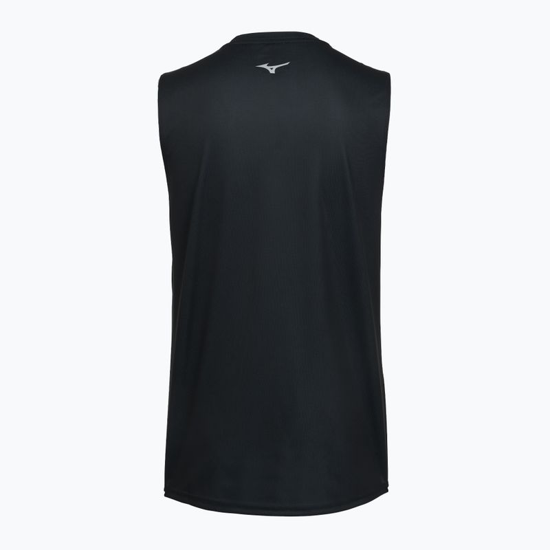 Maglia running uomo Mizuno Core Graphic Sleeveless black/gray 2