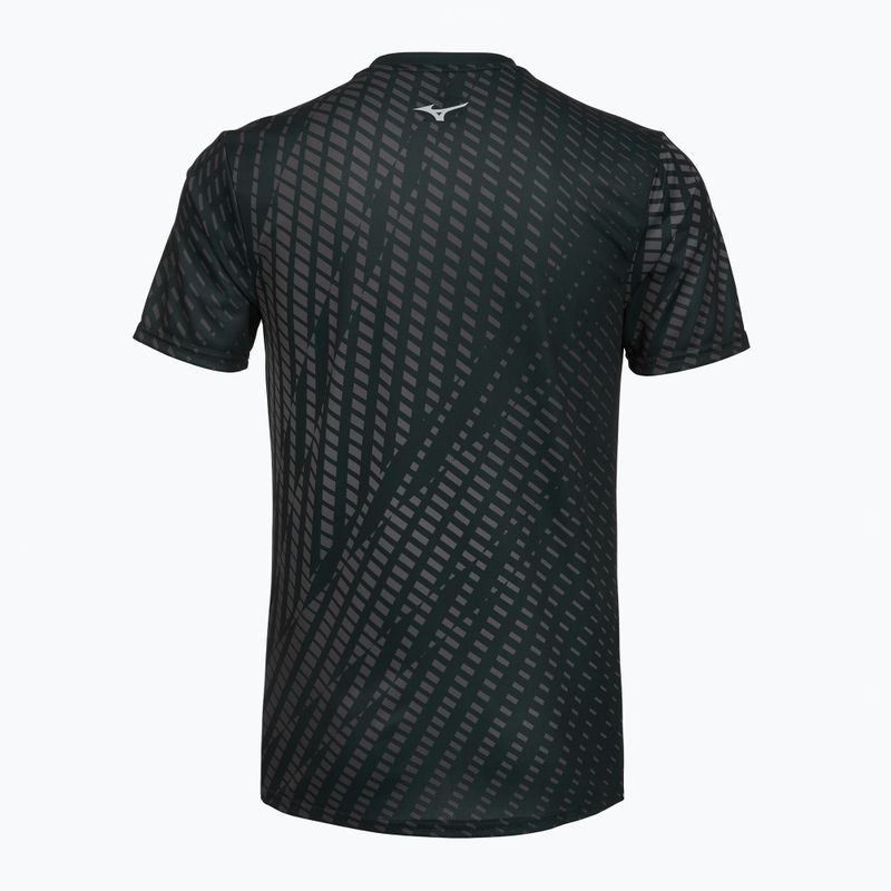 Maglia running uomo Mizuno Core Graphic Tee black/gray 2
