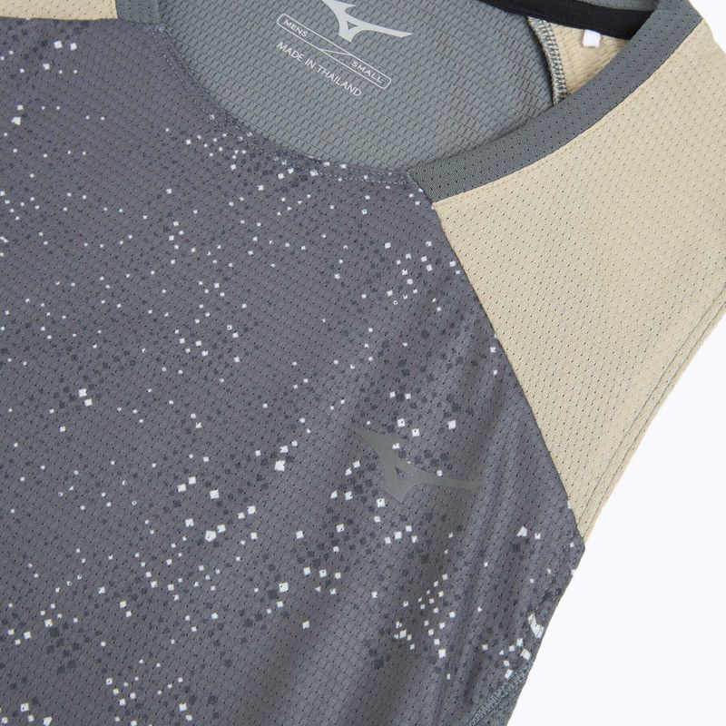 Canotta da running uomo Mizuno Active DryAeroFlow Graphic Tank Top lava smoke 3