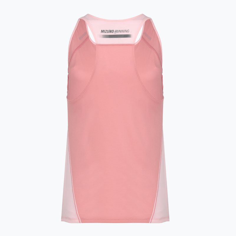 Canotta running donna Mizuno Active DryAeroFlow Tank Top rose elegance 2