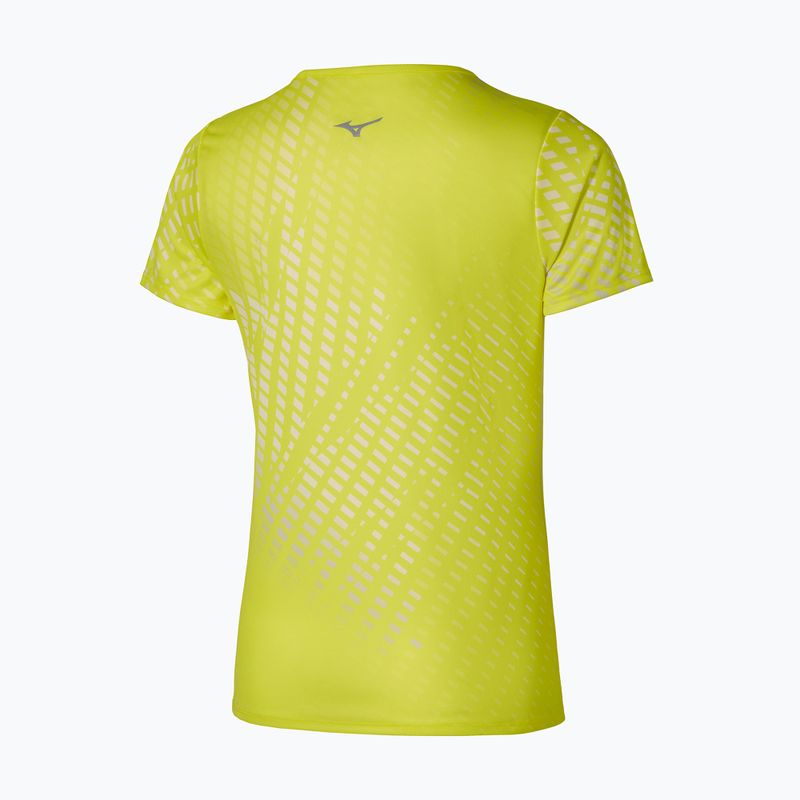 Maglia running donna Mizuno Core Graphic Tee lightning yellow 3