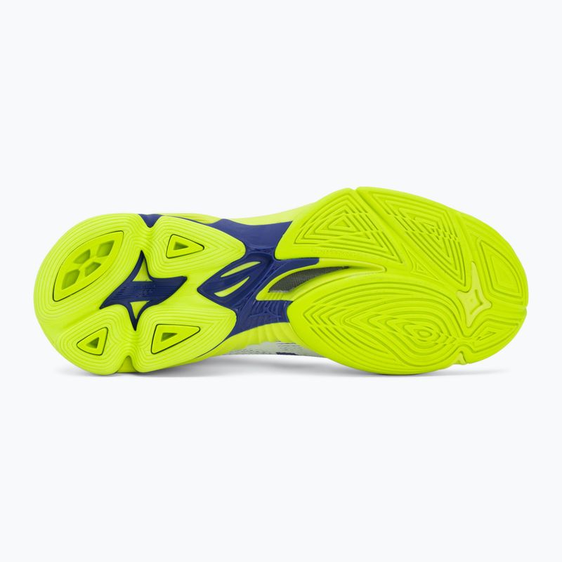 Scarpe da volley Mizuno Wave Lightning Pro Mid White/Lightning Yellow/Dazzling Blue 4