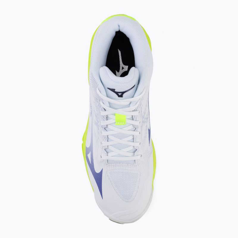 Scarpe da volley Mizuno Wave Lightning Pro Mid White/Lightning Yellow/Dazzling Blue 5