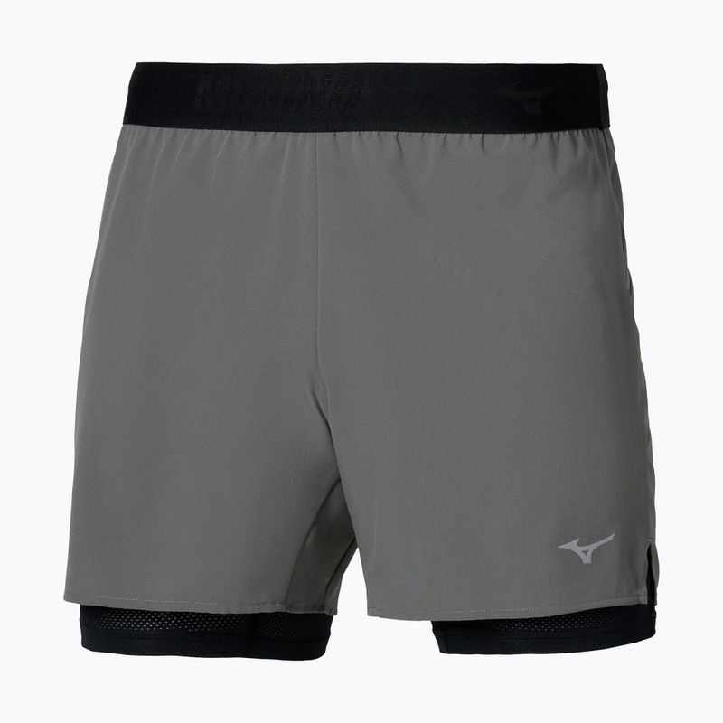 Pantaloncini running uomo Mizuno Core 5.5 Inches 2in1 lava smoke 2