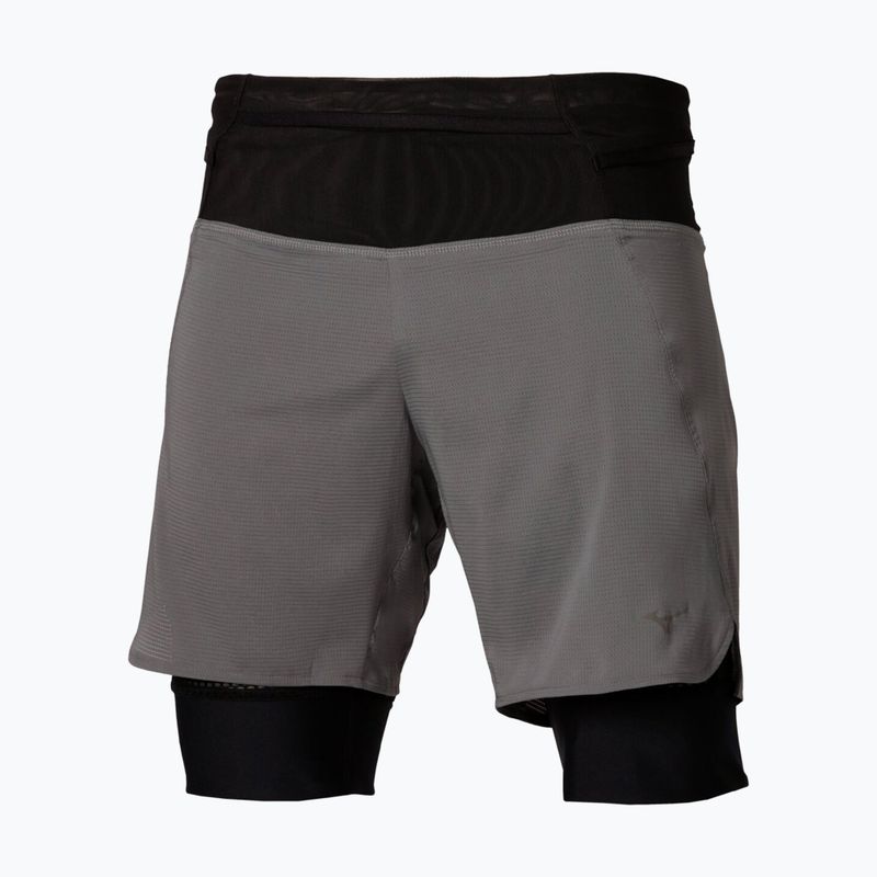 Pantaloncini da corsa da uomo Mizuno Trail Multipocket 2in1 lava smoke 3