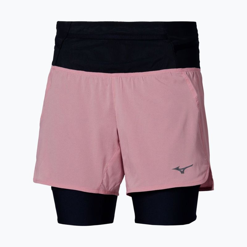 Pantaloncini da corsa da donna Mizuno Trail Multipocket 2In1 Short rose elegance