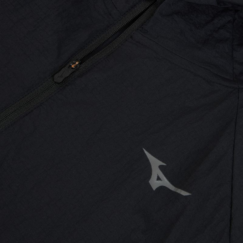 Giacca running uomo Mizuno Tech Light Hooded black 3