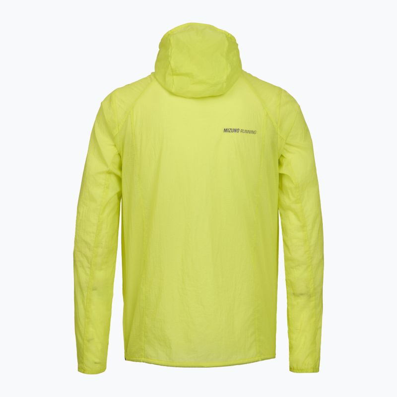 Giacca running uomo Mizuno Tech Light Hooded lightning yellow 2