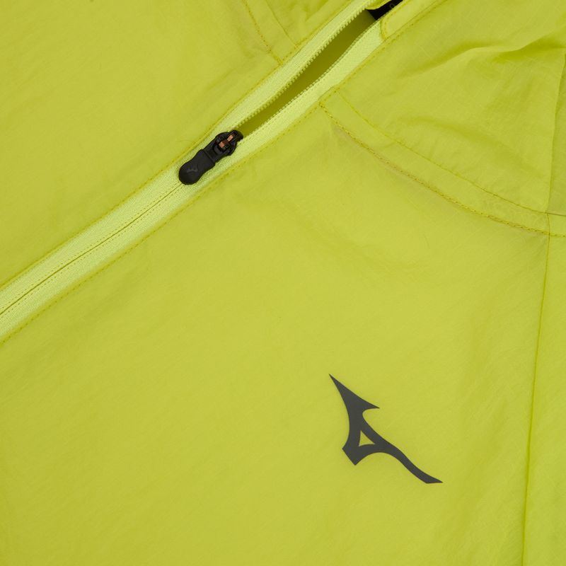 Giacca running uomo Mizuno Tech Light Hooded lightning yellow 3