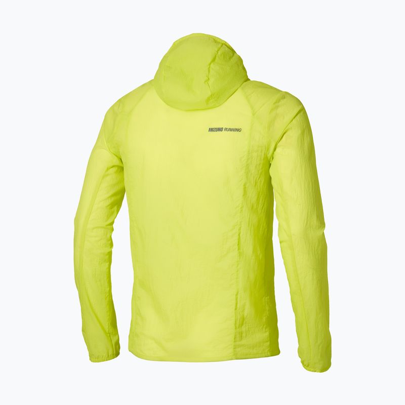 Giacca running uomo Mizuno Tech Light Hooded lightning yellow 2