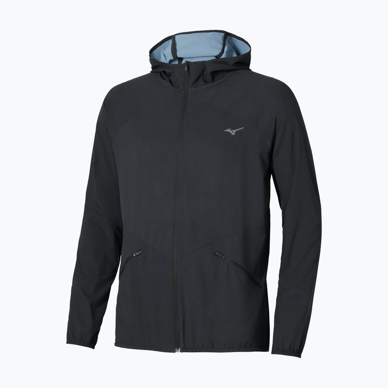 Giacca running uomo Mizuno Active Alpha Hooded black 2