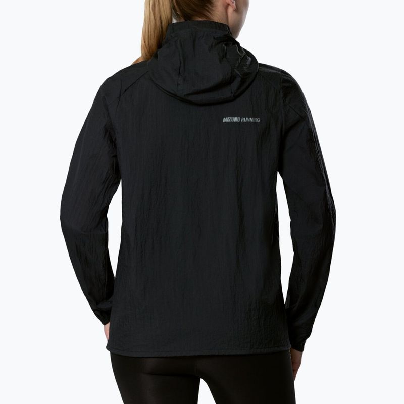 Giacca da running da donna Mizuno Tech Light Hooded Jacket black 2