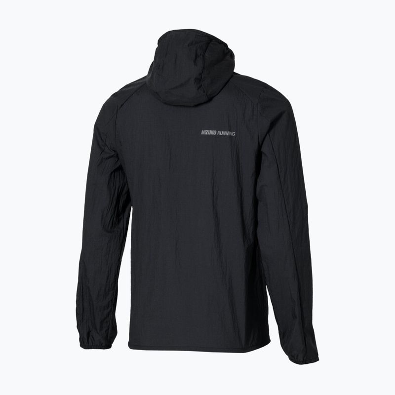 Giacca da running da donna Mizuno Tech Light Hooded Jacket black 4