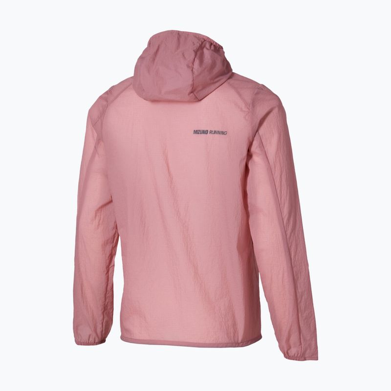 Giacca da running da donna Mizuno Tech Light Hooded Jacket rose elegance 2