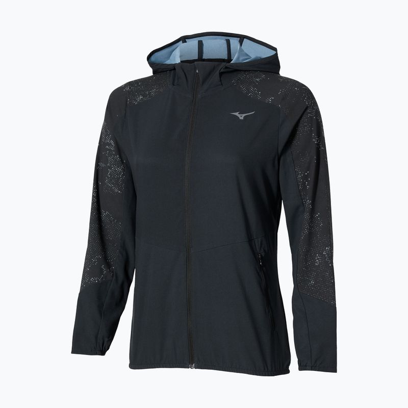 Giacca running donna Mizuno Active Alpha Hooded black 2
