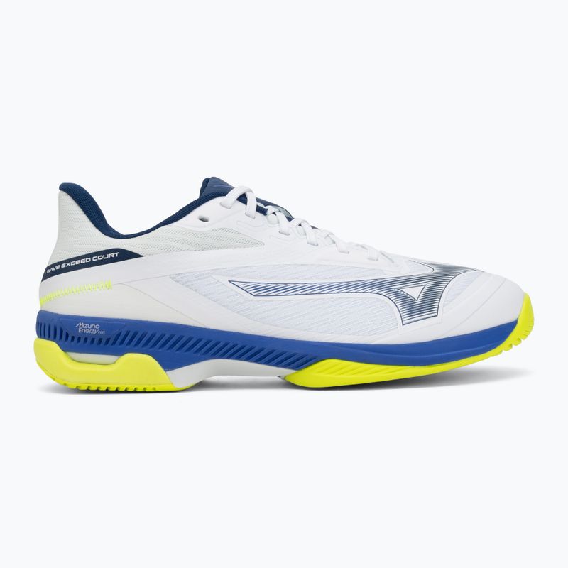 Scarpe da tennis Mizuno Wave Exceed Court AC white/dazzling blue/lightning 2