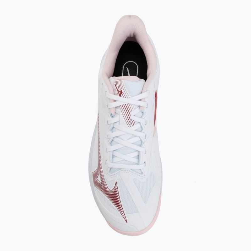 Scarpe da tennis da donna Mizuno Wave Exceed Court CC W white/pinkesque/barbados cherr 5