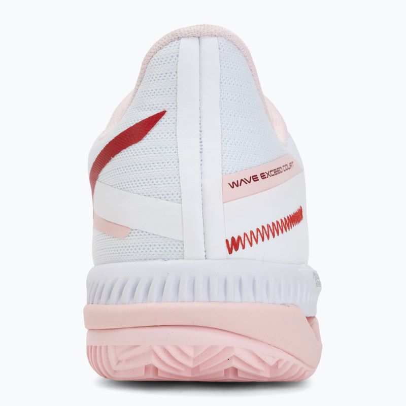 Scarpe da tennis da donna Mizuno Wave Exceed Court CC W white/pinkesque/barbados cherr 6