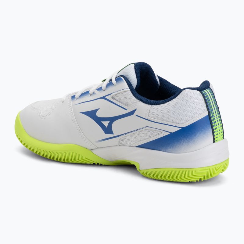 Scarpe da tennis da uomo Mizuno Break Shot 5 CC white/dazzling blue/lightning 3