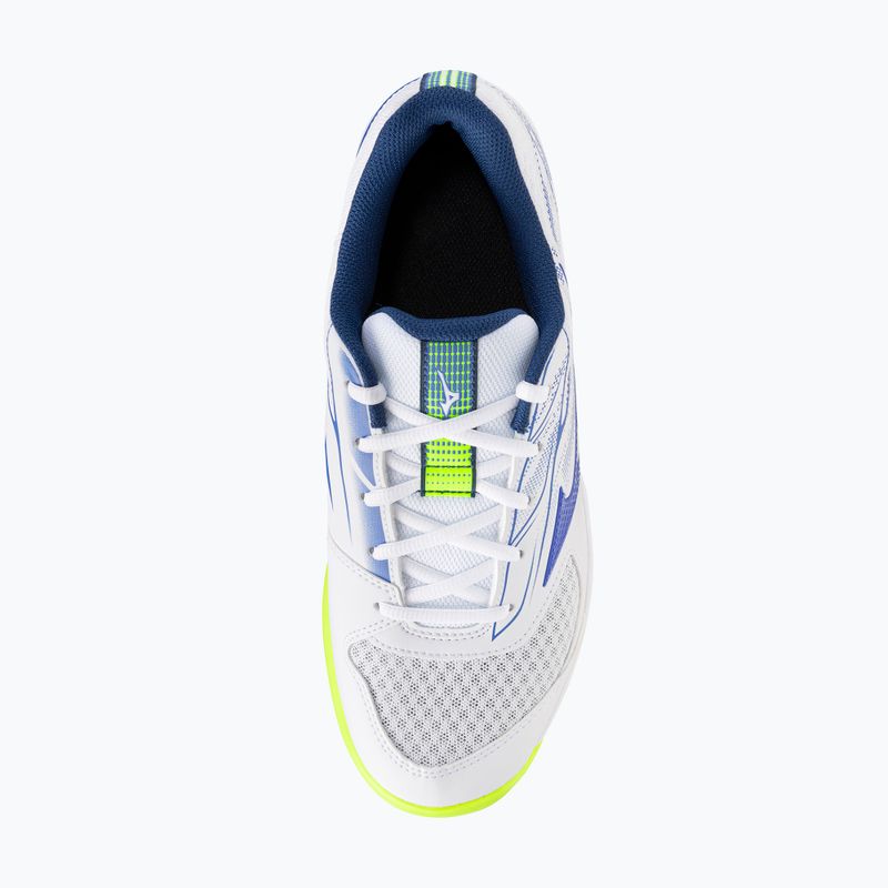 Scarpe da tennis da uomo Mizuno Break Shot 5 CC white/dazzling blue/lightning 5