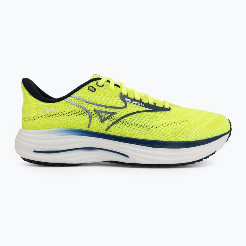 Scarpe da running uomo Mizuno Wave Rider 29 lightning yellow/estate blue 2