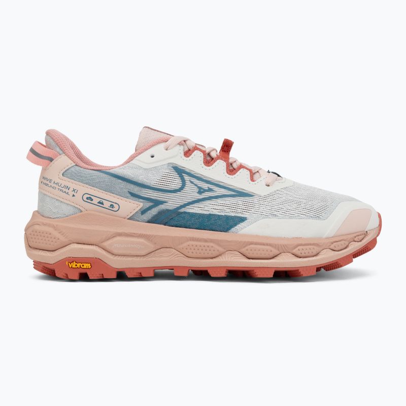 Scarpe da running donna Mizuno Wave Mujin 11 snow white/larkspur/faded rode 2