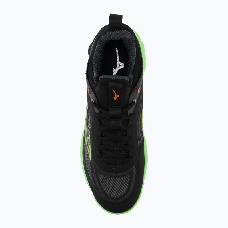 Scarpe da pallavolo Mizuno Wave Luminous 3 black/glowing apple/mandarin orange 5