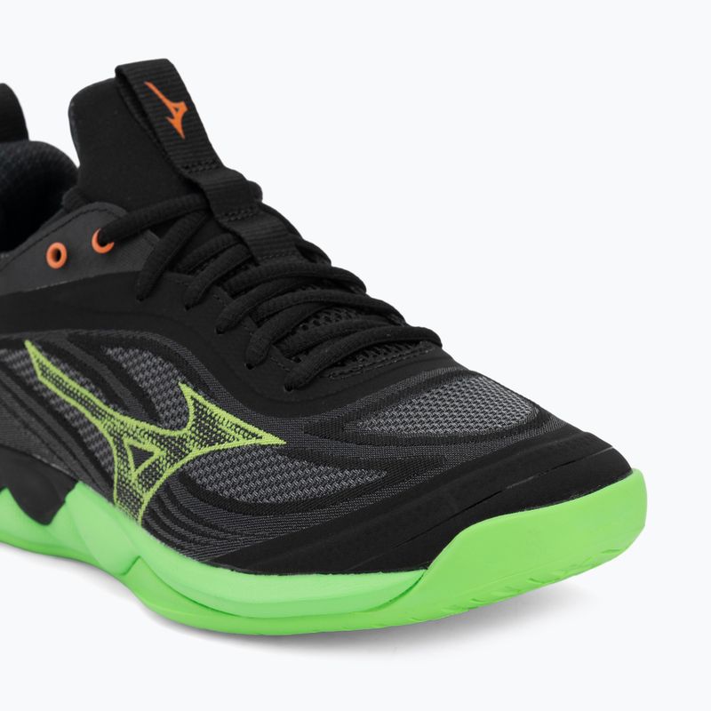 Scarpe da pallavolo Mizuno Wave Luminous 3 black/glowing apple/mandarin orange 7
