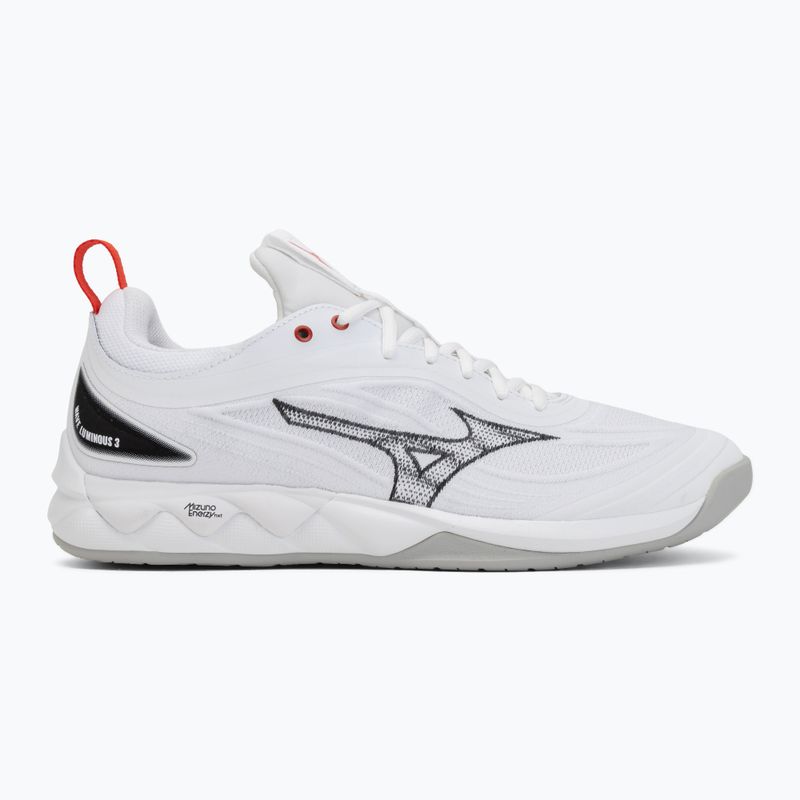 Scarpe da pallavolo Mizuno Wave Luminous 3 white/black/fiery red 2