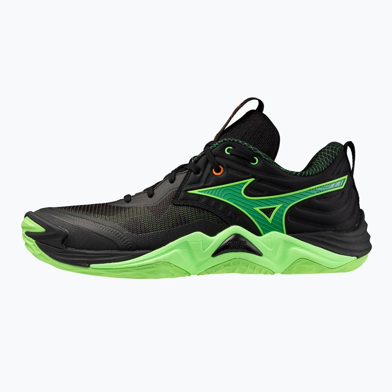 Scarpe da pallavolo Mizuno Wave Momentum Elite black/glowing apple/mandarin orange 8