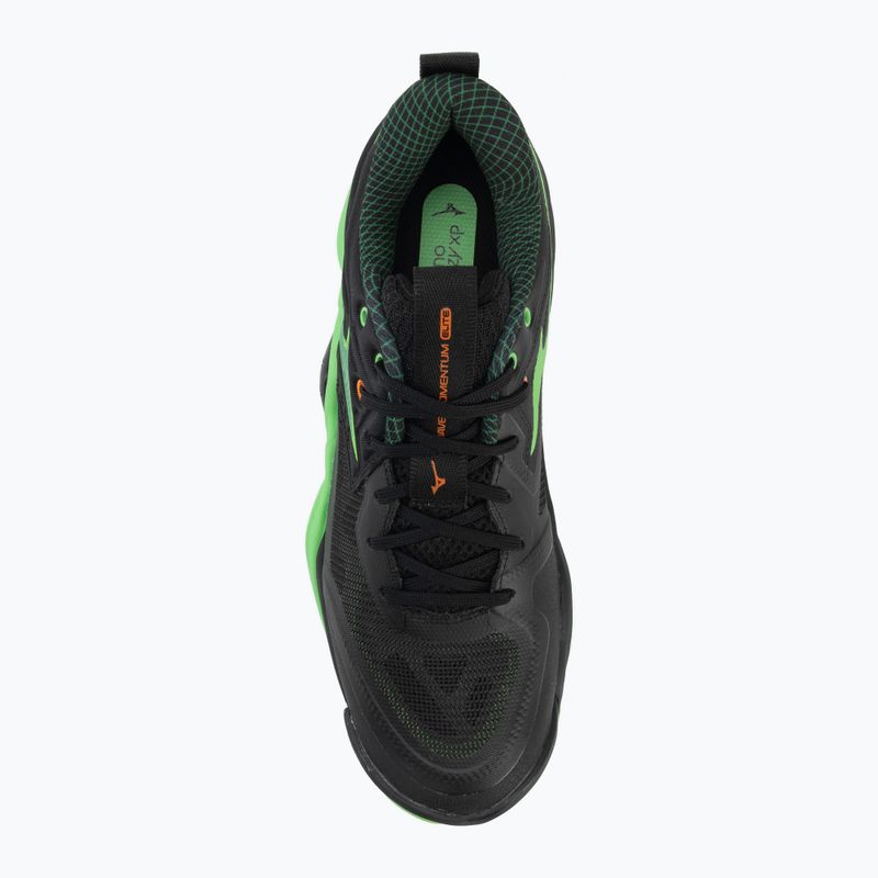 Scarpe da pallavolo Mizuno Wave Momentum Elite black/glowing apple/mandarin orange 5