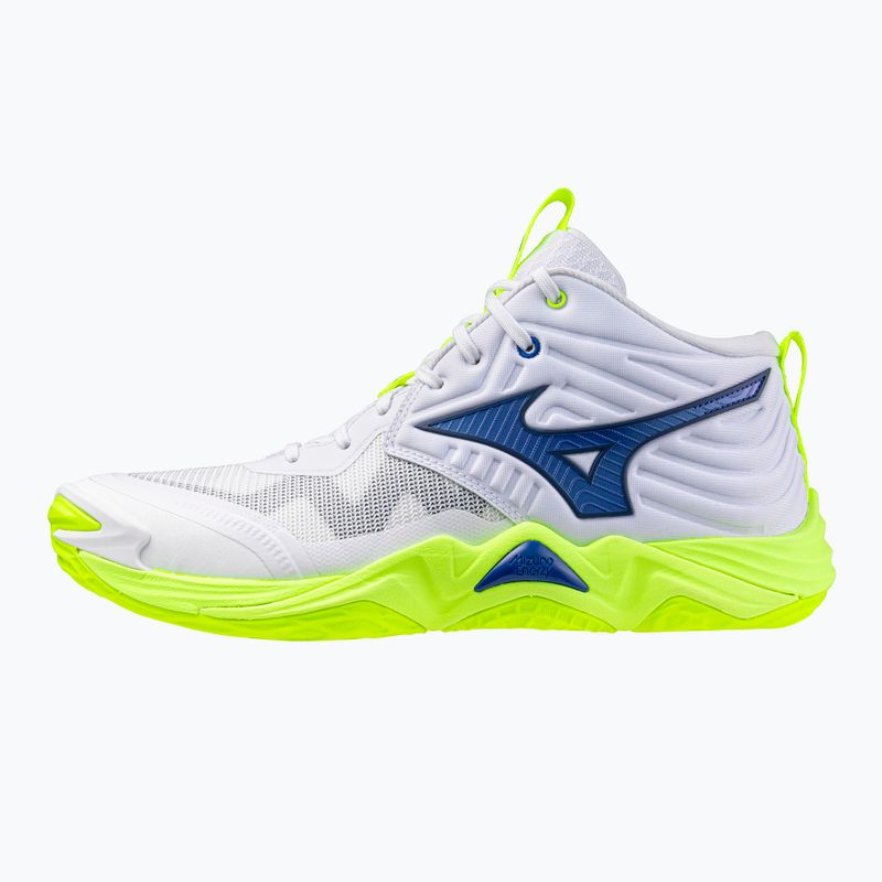 Scarpe da pallavolo Mizuno Wave Momentum Elite Mid white/lightning yellow/dazzling blue 8