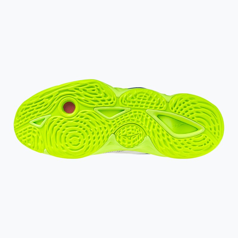 Scarpe da pallavolo Mizuno Wave Momentum Elite Mid white/lightning yellow/dazzling blue 9