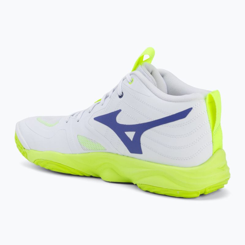 Scarpe da pallavolo Mizuno Wave Momentum Elite Mid white/lightning yellow/dazzling blue 3