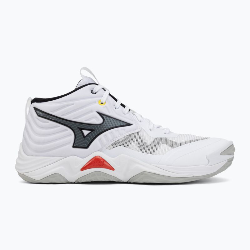 Scarpe da volley Mizuno Wave Momentum Elite Mid white/black/fiery red 2