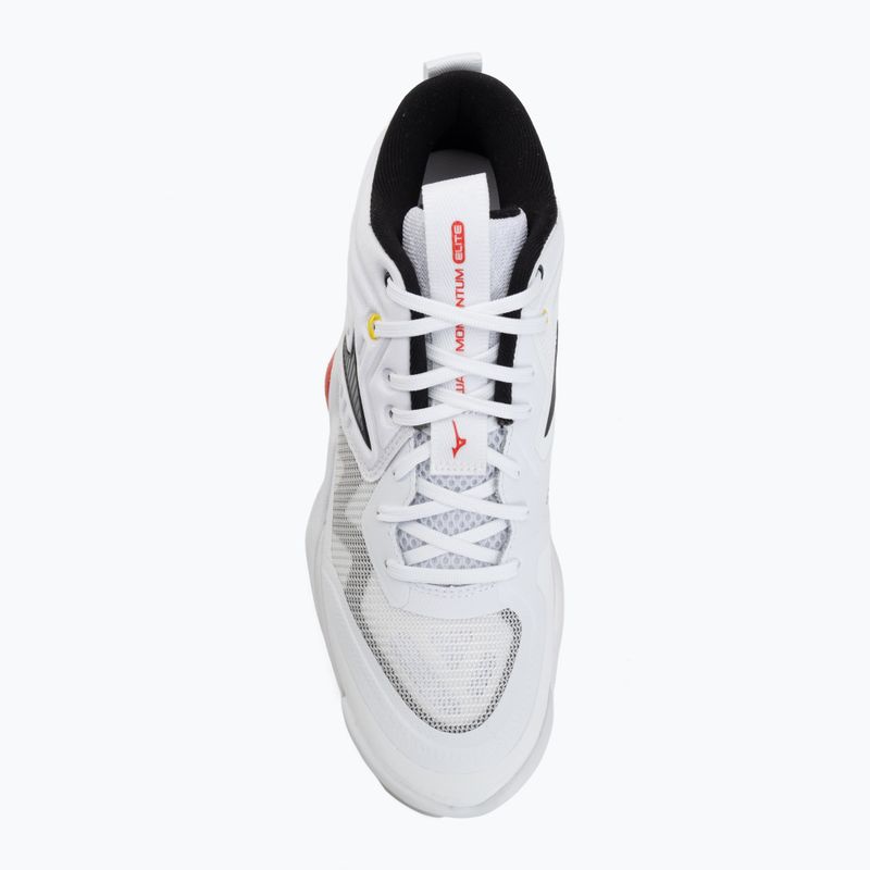 Scarpe da volley Mizuno Wave Momentum Elite Mid white/black/fiery red 5