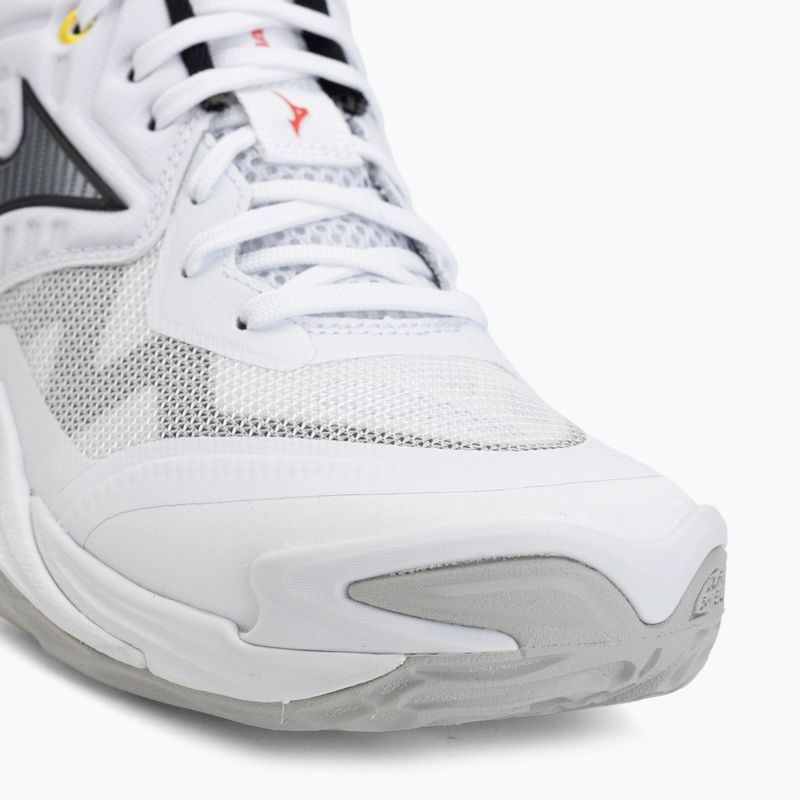 Scarpe da volley Mizuno Wave Momentum Elite Mid white/black/fiery red 7