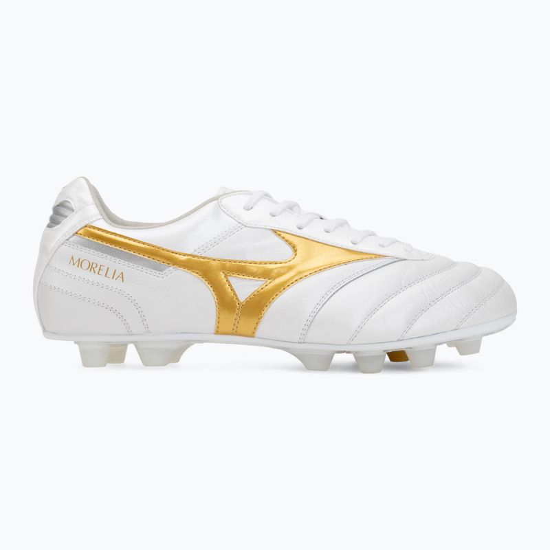 Scarpe da calcio Mizuno Morelia II Elite FG white/football gold/galaxy silver 2