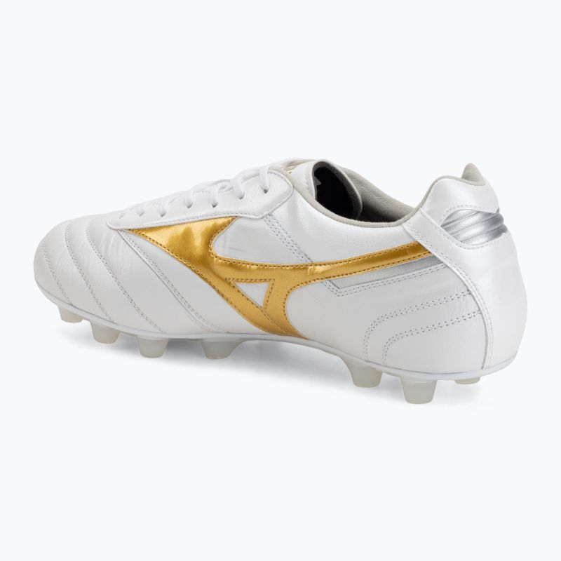 Scarpe da calcio Mizuno Morelia II Elite FG white/football gold/galaxy silver 3