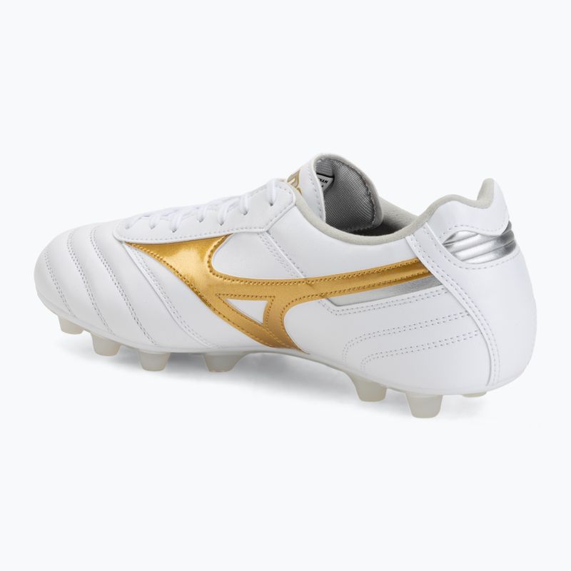 Scarpe da calcio Mizuno Morelia II Pro FG white/football gold/galaxy silver 3