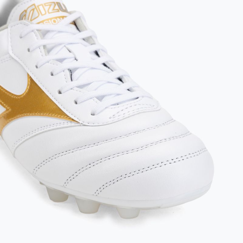 Scarpe da calcio Mizuno Morelia II Pro FG white/football gold/galaxy silver 7