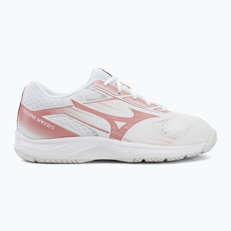 Scarpe da pallavolo donna Mizuno Cyclone Speed 5 white/rose elegance/lava falls 2