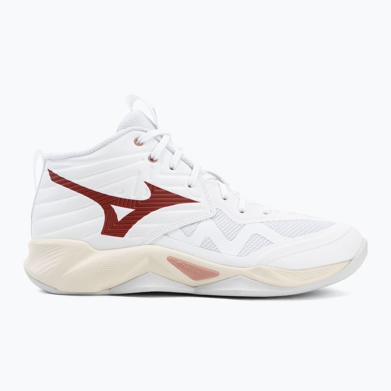 Scarpe da pallavolo donna Mizuno Wave Momentum Pro Mid white/rose elegance/lava falls 2