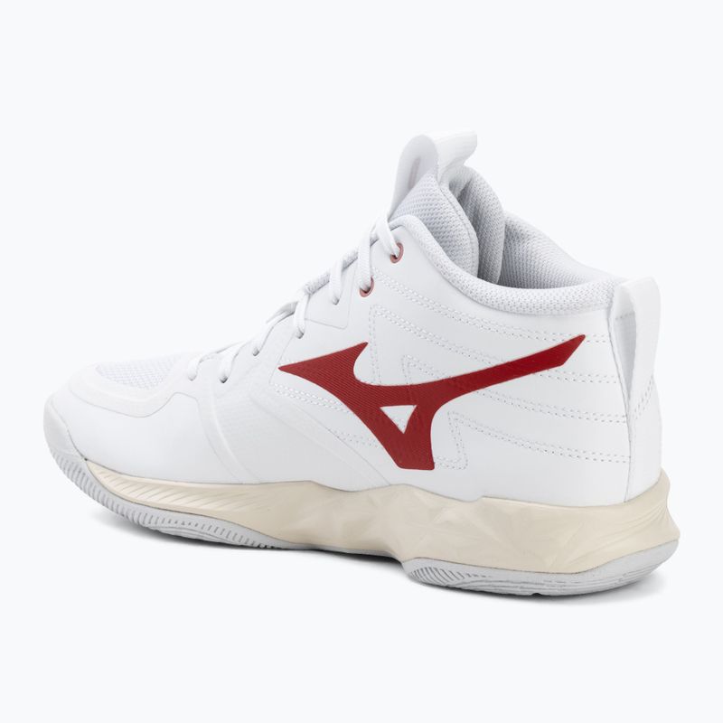 Scarpe da pallavolo donna Mizuno Wave Momentum Pro Mid white/rose elegance/lava falls 3