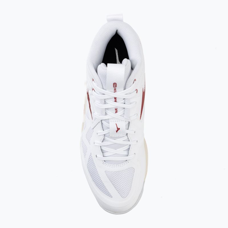 Scarpe da pallavolo donna Mizuno Wave Momentum Pro Mid white/rose elegance/lava falls 5